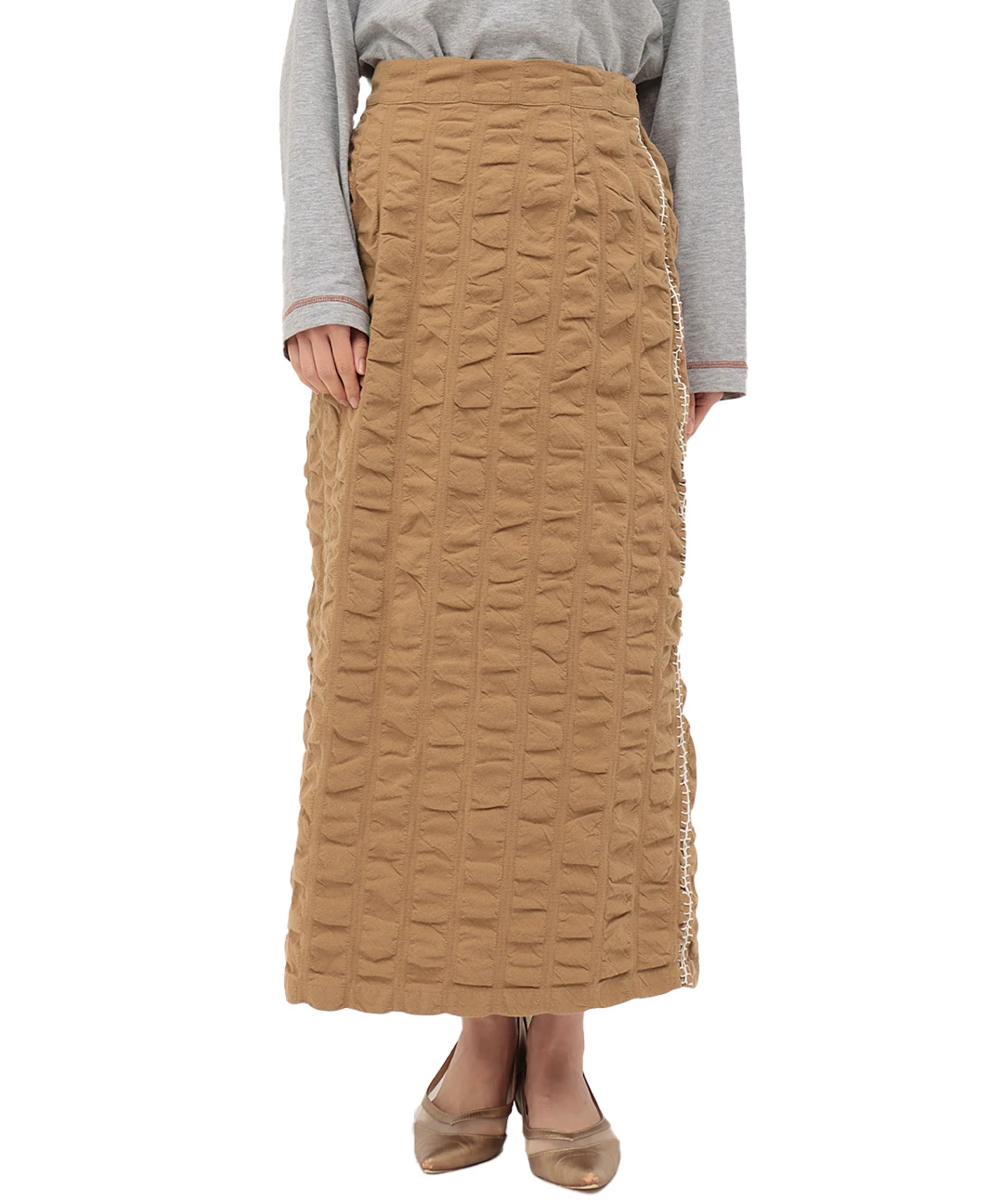 ギャザーストライプスカート / スカート | エスニックファッション