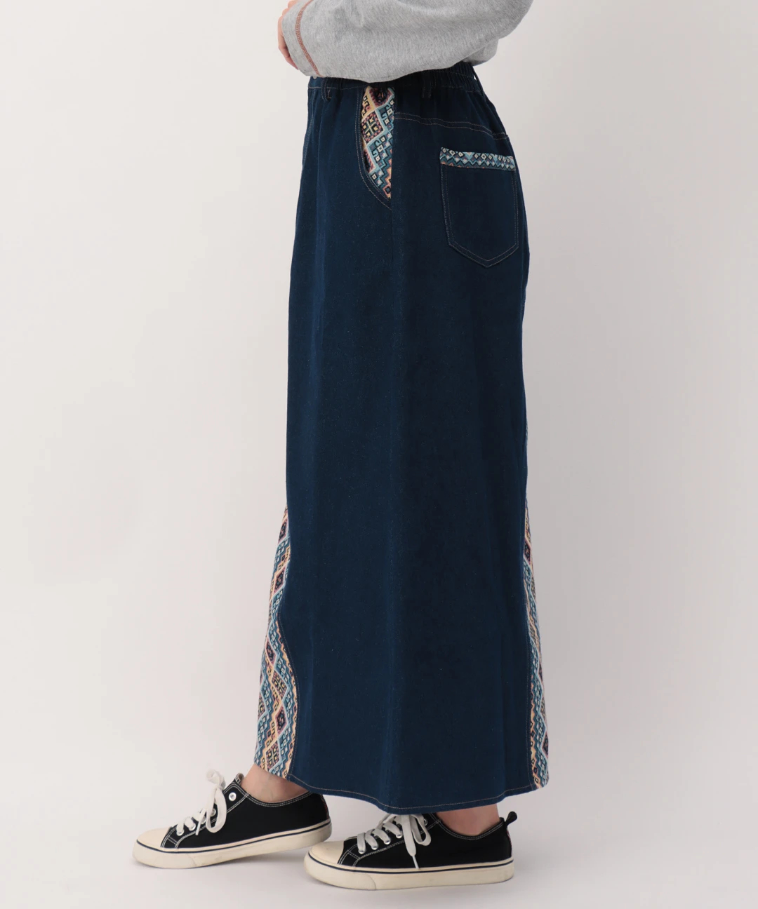 リメイクデニムスカート / スカート | エスニックファッション＆雑貨の 