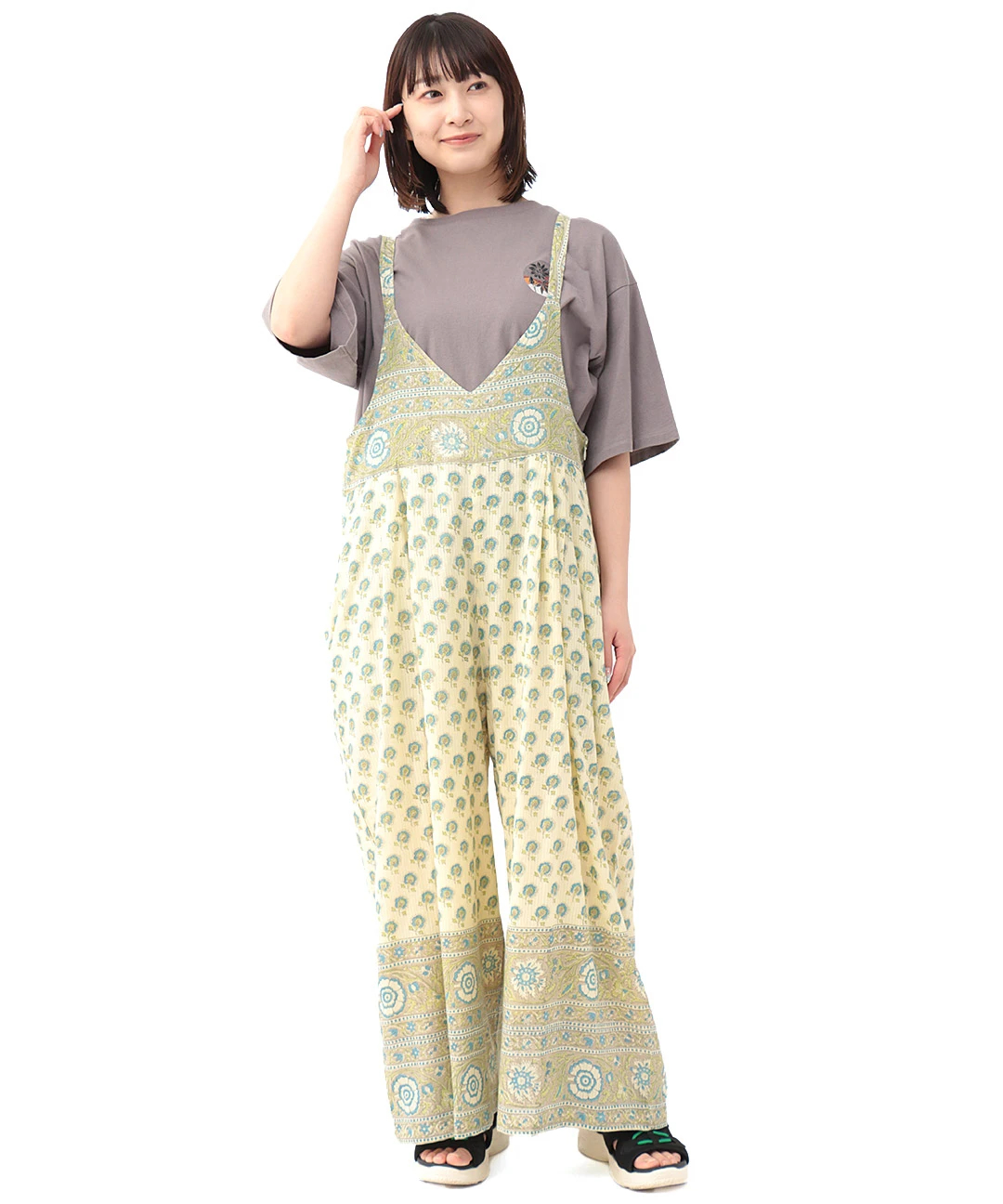 奉納旗のサロペットパンツ｜ファッション