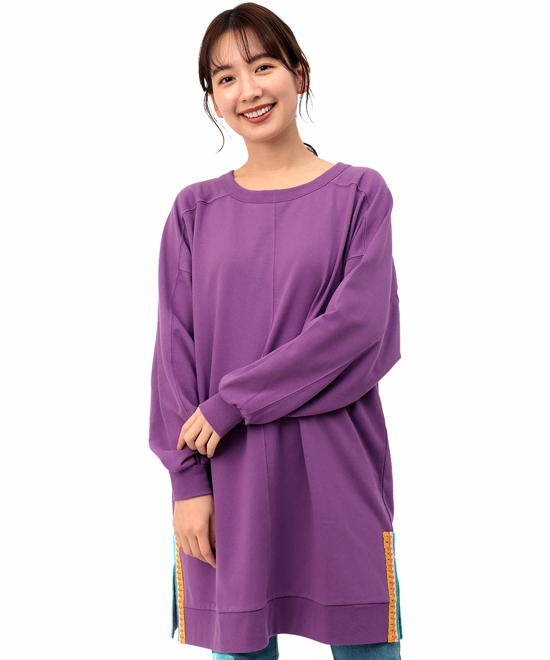 Emboss Tunic One-Piece 型押しチュニックワンピース | FICTION