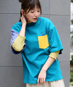 チチカカ |COBMASTER コラボ モアイバックプリントTシャツ