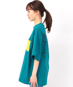 チチカカ |COBMASTER コラボ モアイバックプリントTシャツ