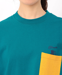 チチカカ |COBMASTER コラボ モアイバックプリントTシャツ