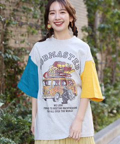 チチカカ |COBMASTER コラボ バス両面プリントTシャツ