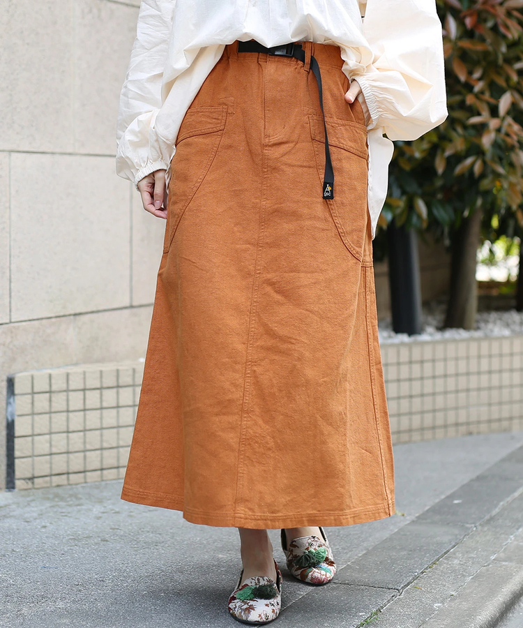 チチカカ |go slow caravan リネンコットン脇ポケスカート【WEB限定】