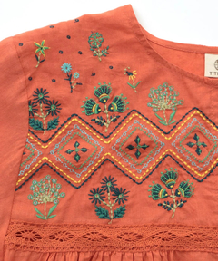 チチカカ |インディアンフラワー刺繍ブラウス