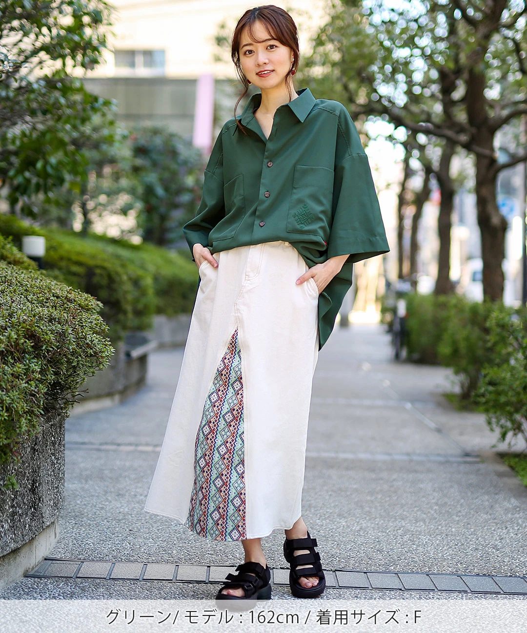 ワンポイントナバホ刺繍シャツ / シャツ・ブラウス | エスニック ワンポイントナバホ刺繍シャツ / シャツ・ブラウス | エスニック