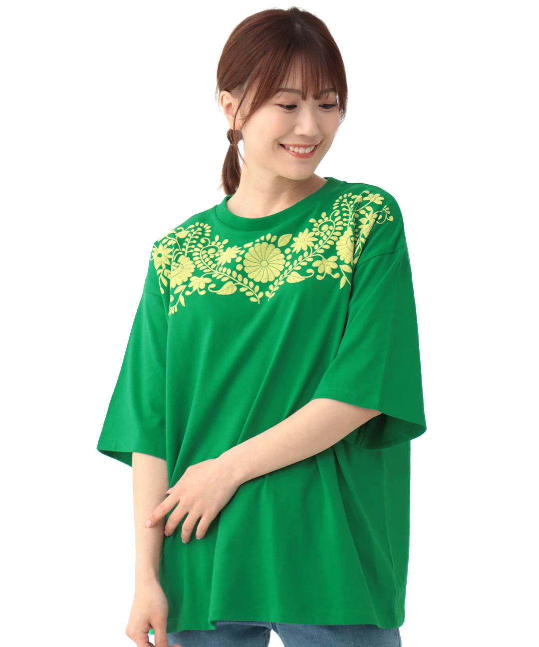 花プクプリントTシャツ / Tシャツ・カットソー | エスニック