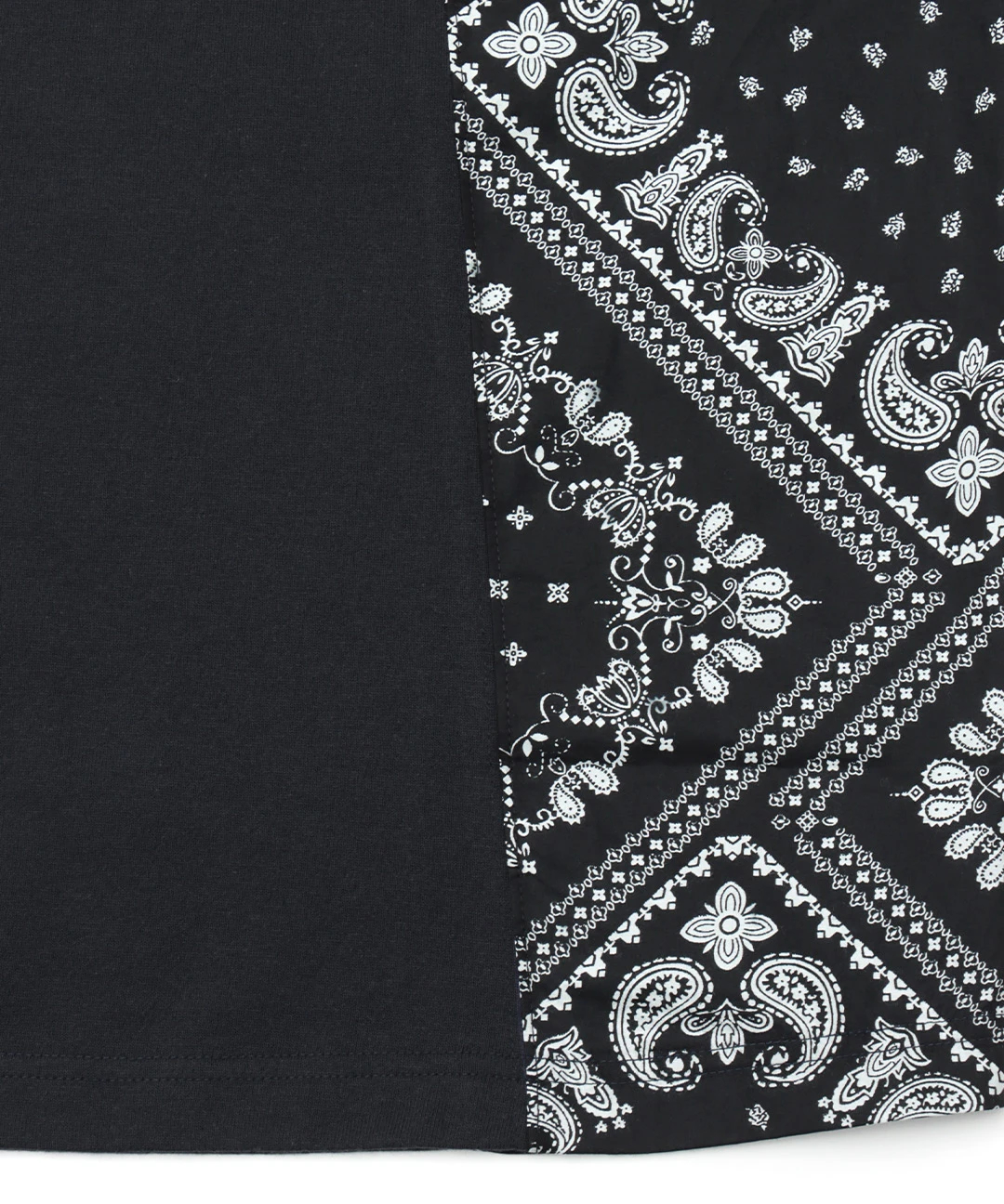 バンダナプリント切り替えプルオーバー / Tシャツ・カットソー