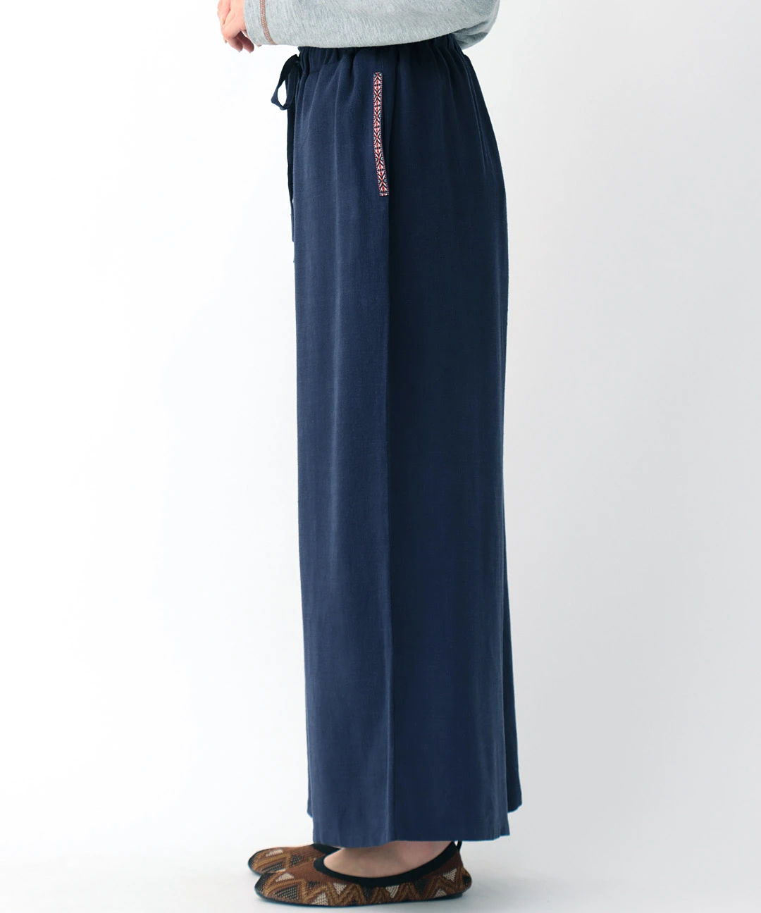 ベーシックワイドパンツ / パンツ | エスニックファッション＆雑貨の