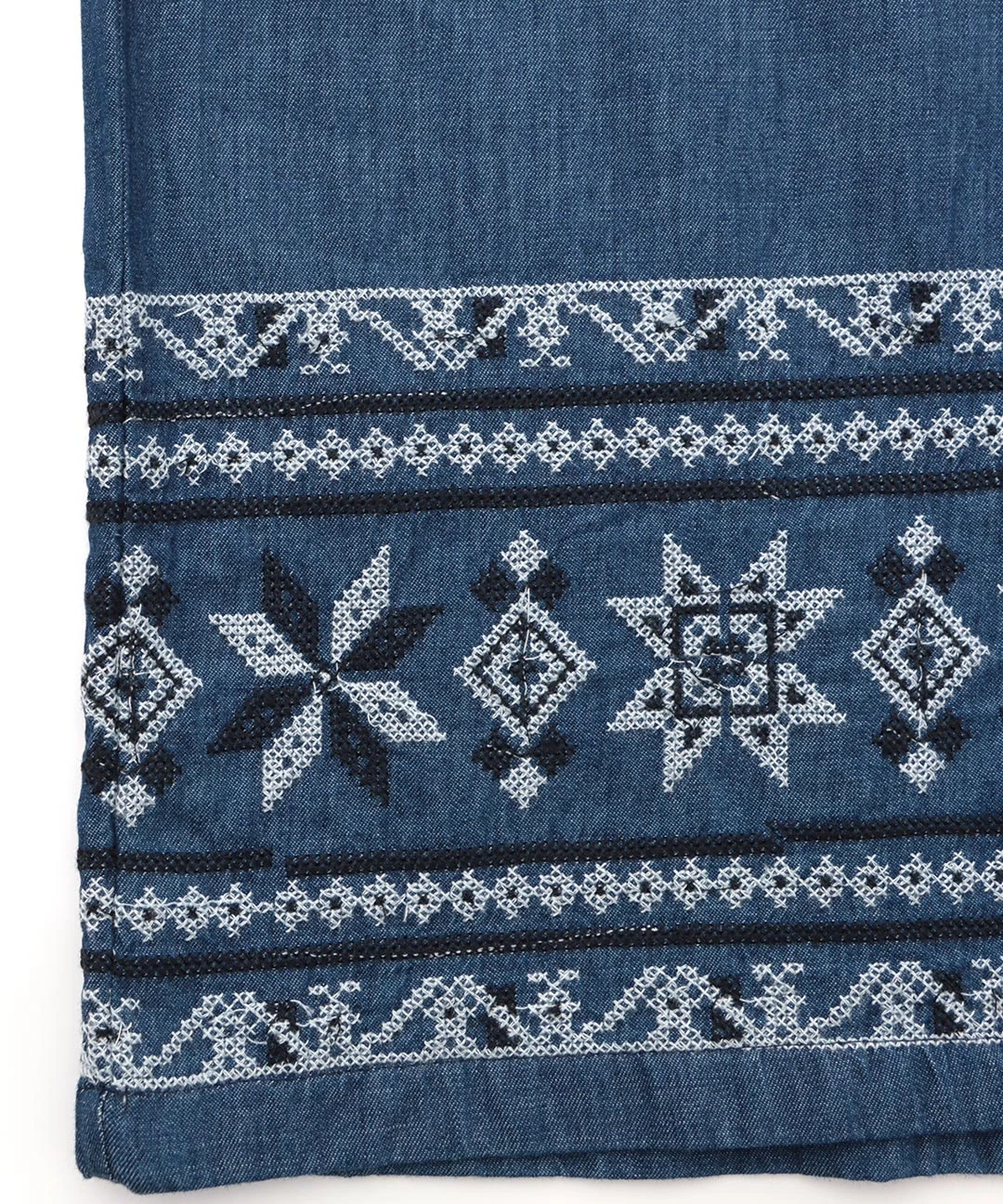 ラインフラワー刺繍ワイドパンツ / パンツ | エスニック