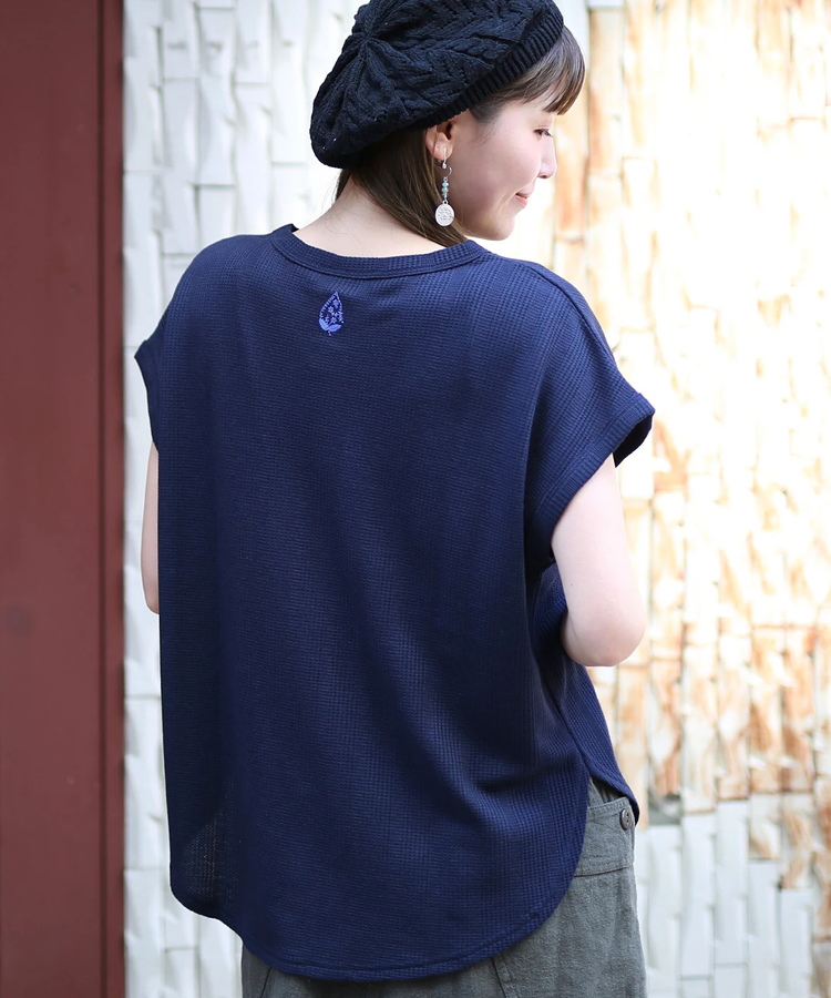 チチカカ |ランダムワッフルワンポイントプルオーバー