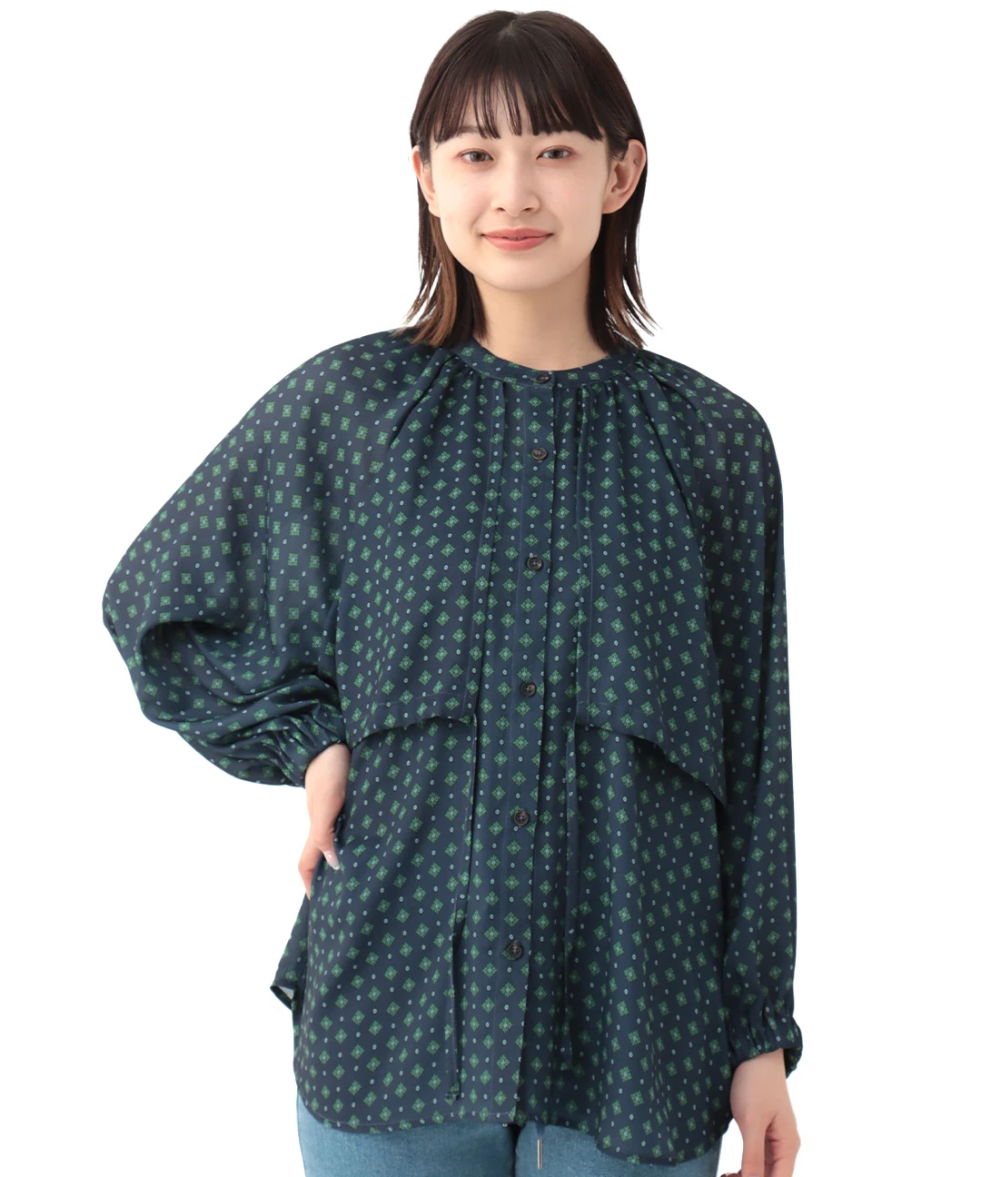 着方色々　カッコ可愛い　変形チュニック　ブラウス 着方色々 カッコ可愛い 変形チュニック ブラウス トップス