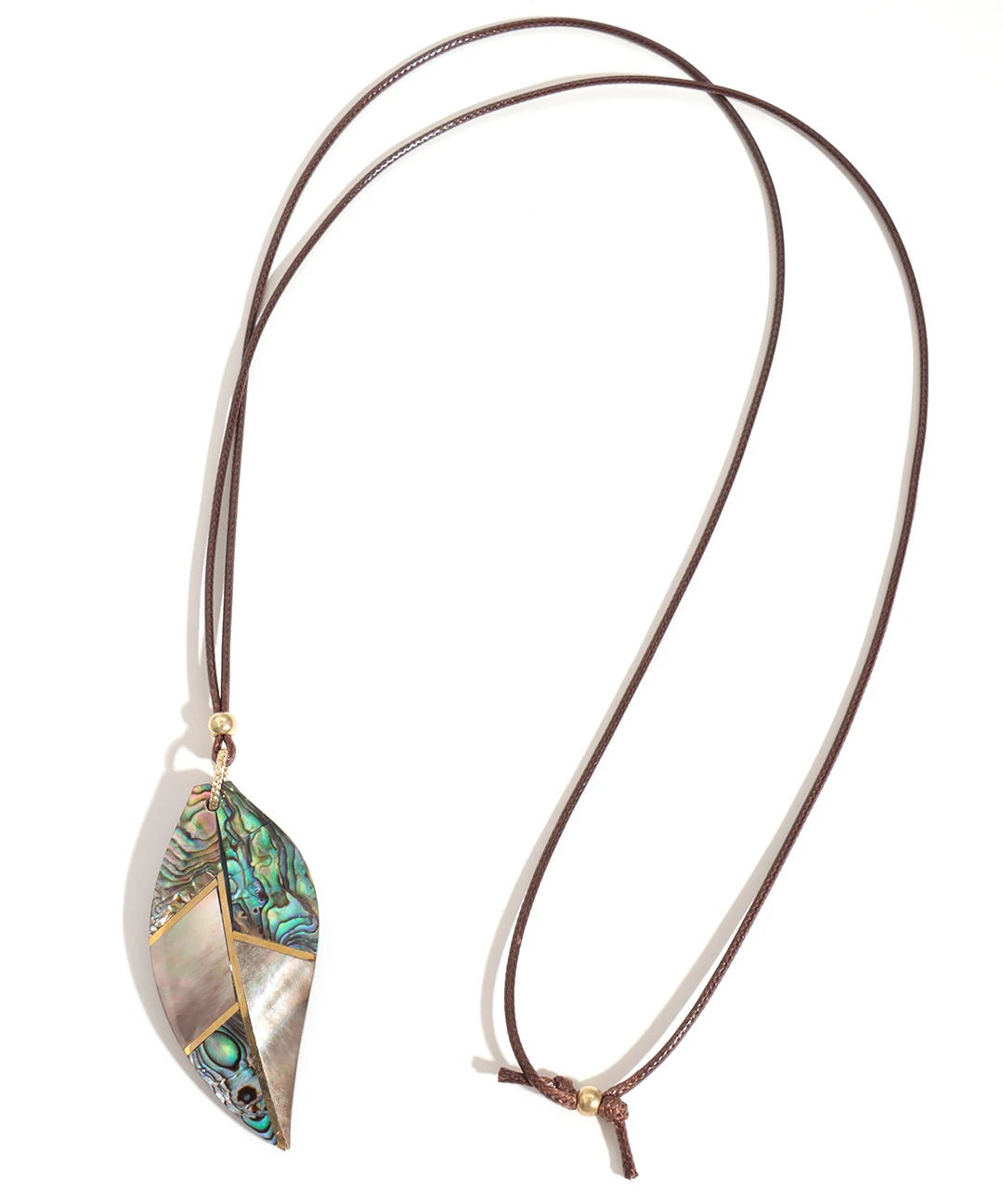 シェルペンダントネックレス リーフシェルネックレス / ネックレス | エスニックファッション＆雑貨
