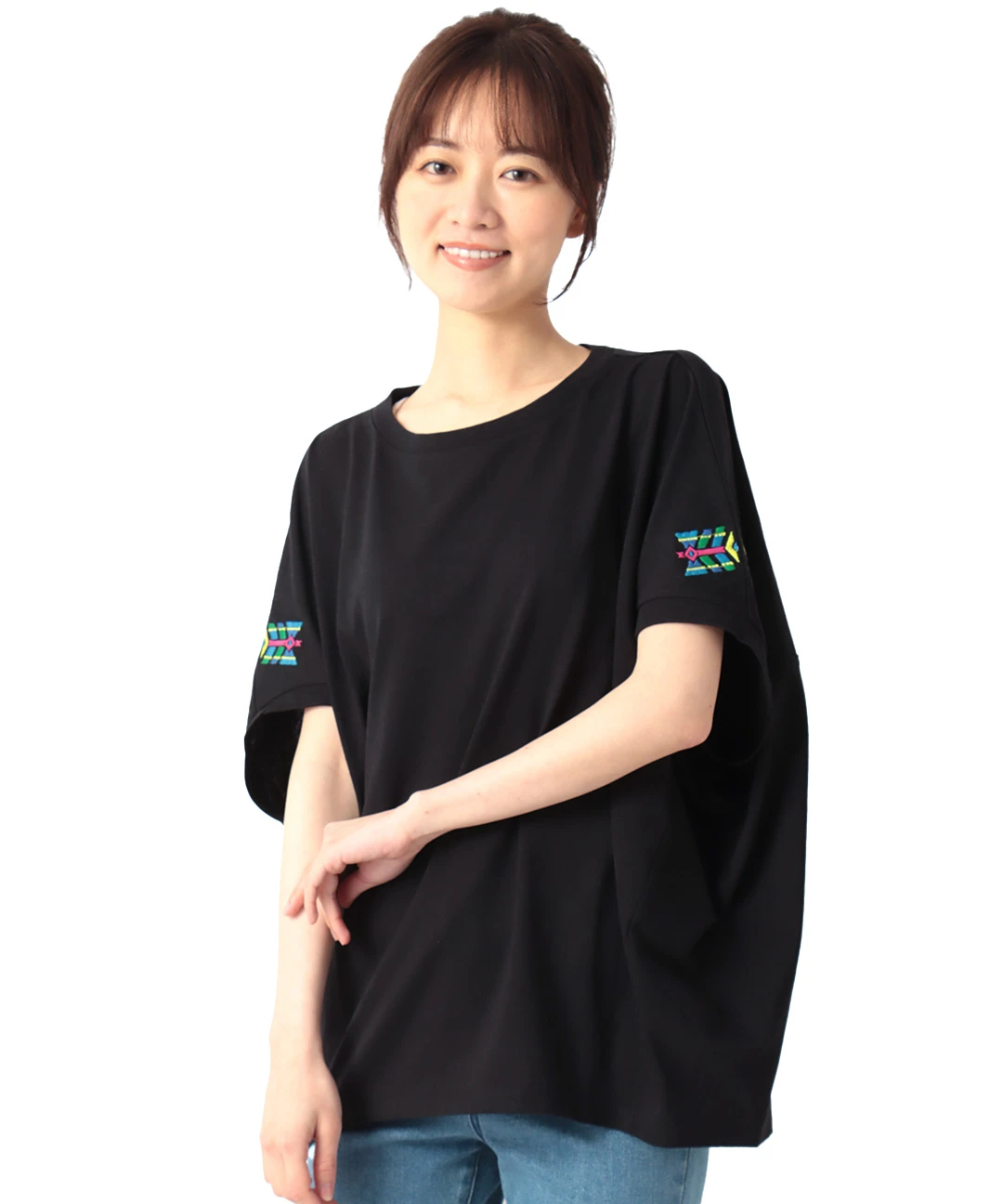 ドルマン刺繍プルオーバー / Tシャツ・カットソー | エスニック