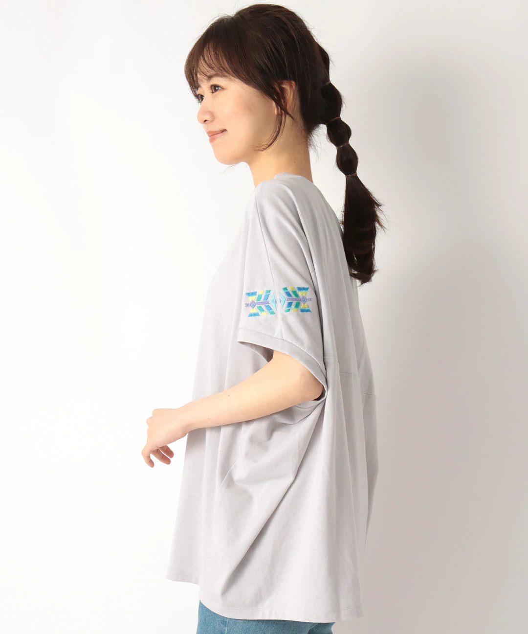 ドルマン刺繍プルオーバー / Tシャツ・カットソー | エスニック