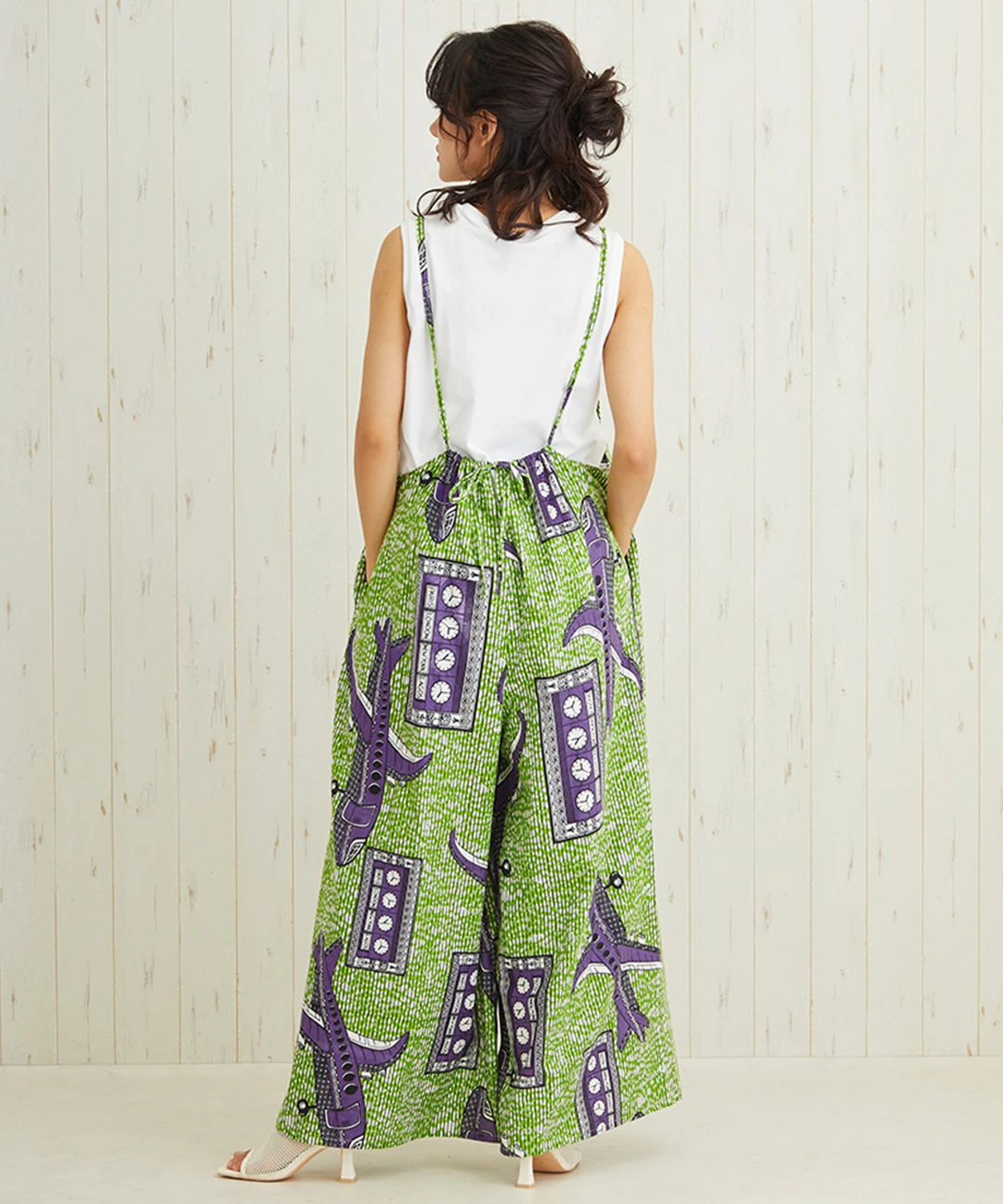 Shanti Shanti アフリカンプレーンサロペット【WEB限定】 / サロペット