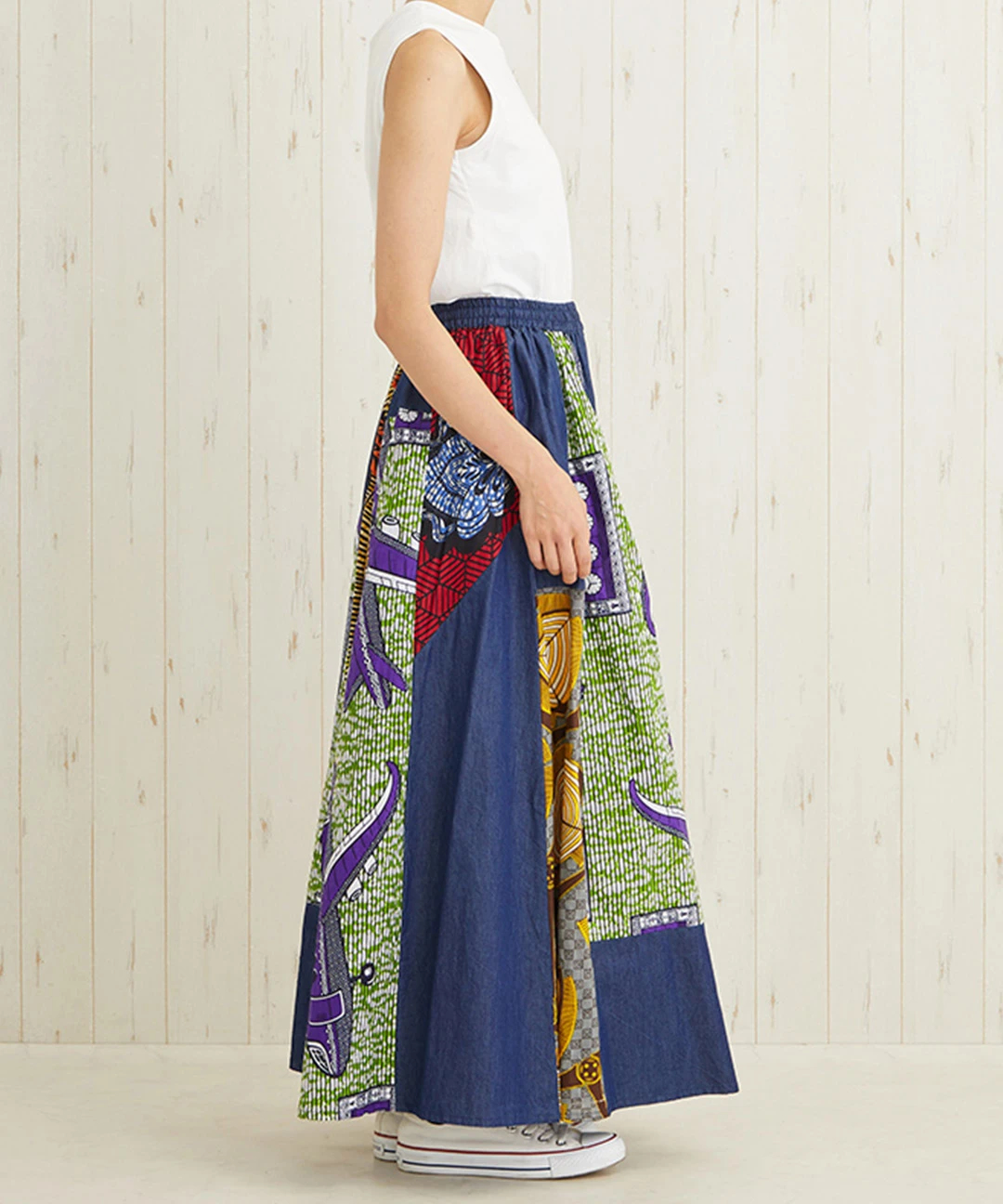 Shanti Shanti アフリカンデニムスカート【WEB限定】 / スカート