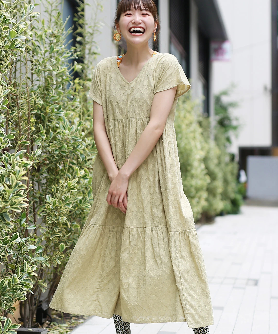 TMC 【Shanti Shanti】ワンピース ダマスク Shanti Shanti ダマスク柄ワンピース【WEB限定】 / ワンピース