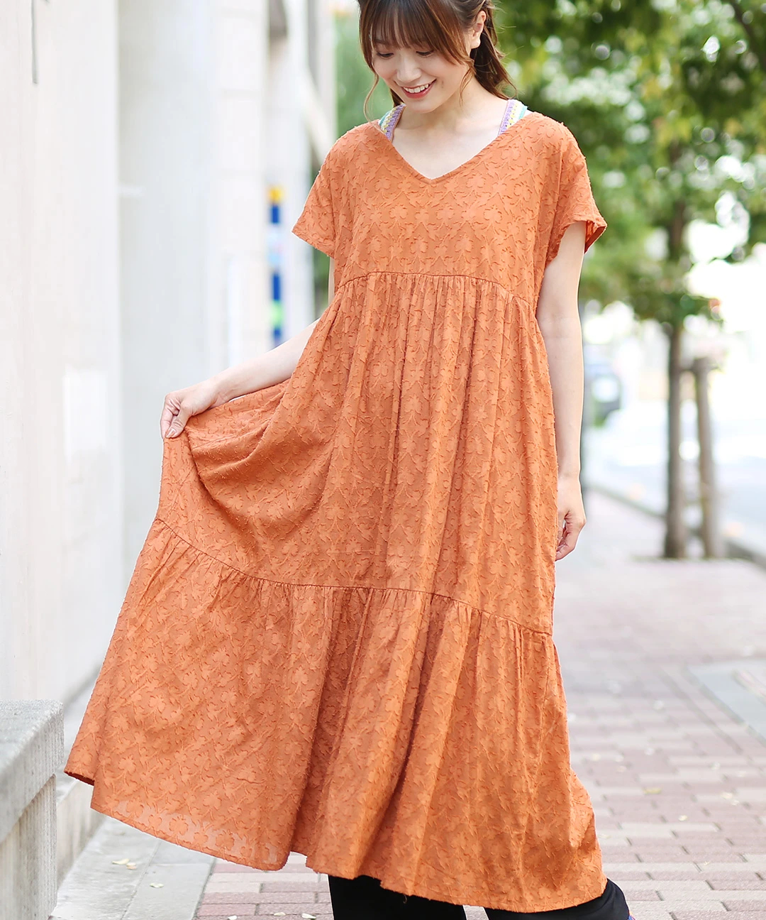 TMC 【Shanti Shanti】ワンピース ダマスク Shanti Shanti ダマスク柄ワンピース【WEB限定】 / ワンピース