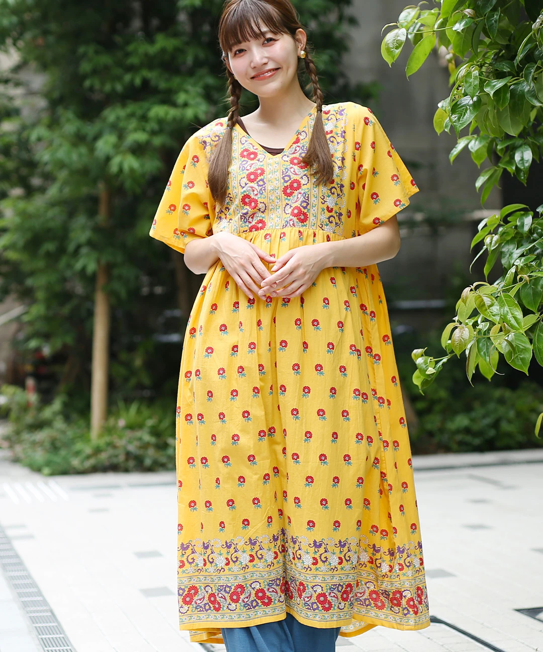TMC 【Shanti Shanti】ワンピース レトロフラワー Shanti Shanti】ワンピース レトロフラワー | トモ