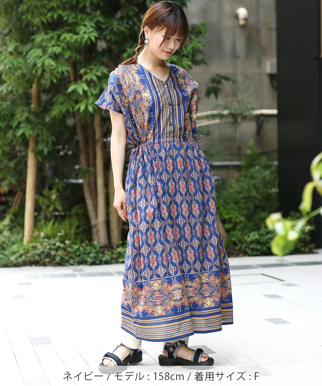 Shanti Shanti オリエンタルポップ柄ワンピース【WEB限定