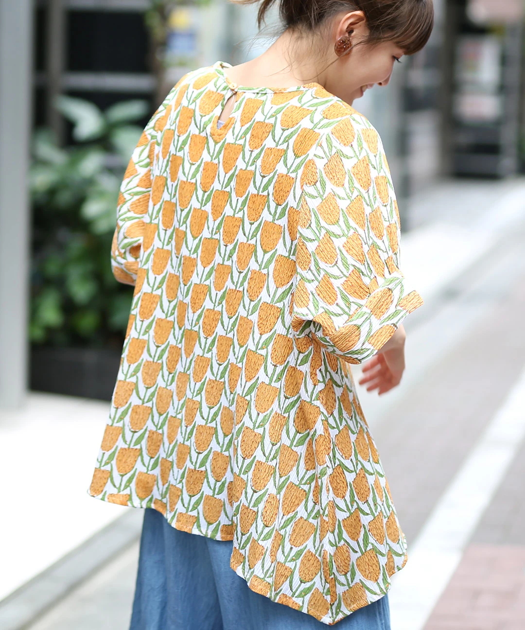 PORINA チューリップ柄プルオーバー【WEB限定】 / シャツ