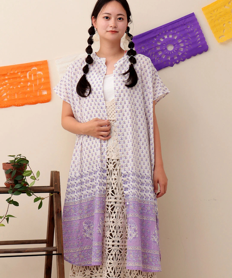 チチカカ |Shanti Shanti エレガントフラワーチュニック【WEB限定】