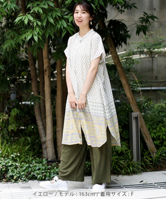 チチカカ |Shanti Shanti エレガントフラワーチュニック【WEB限定】