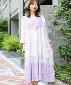 チチカカ |Shanti Shanti エレガントフラワーワンピース【WEB限定】