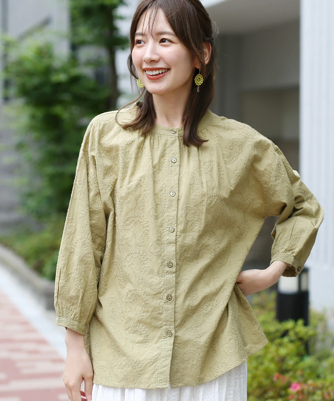 チーカ様 PORINA ペイズリー刺繍シャツブラウス【WEB限定】 / シャツ