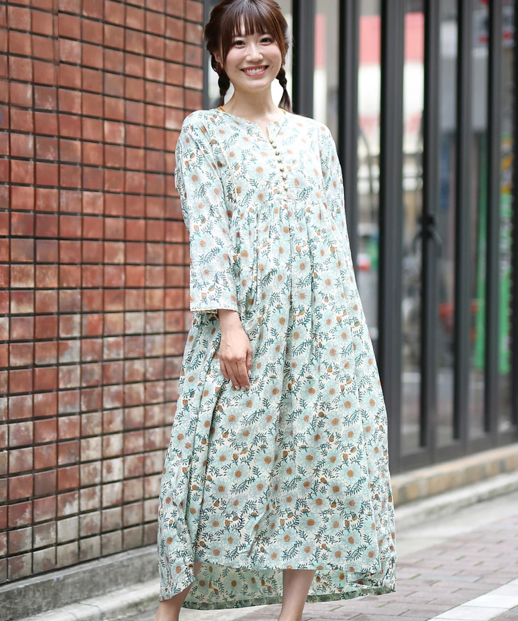 チチカカ |Shanti Shanti ディンティブロックワンピース【WEB限定】