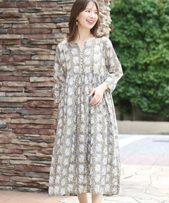 チチカカ |Shanti Shanti ディンティブロックワンピース【WEB限定】