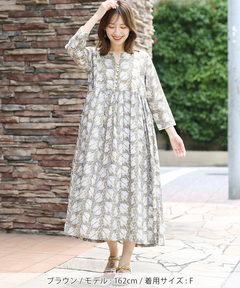 チチカカ |Shanti Shanti ディンティブロックワンピース【WEB限定】