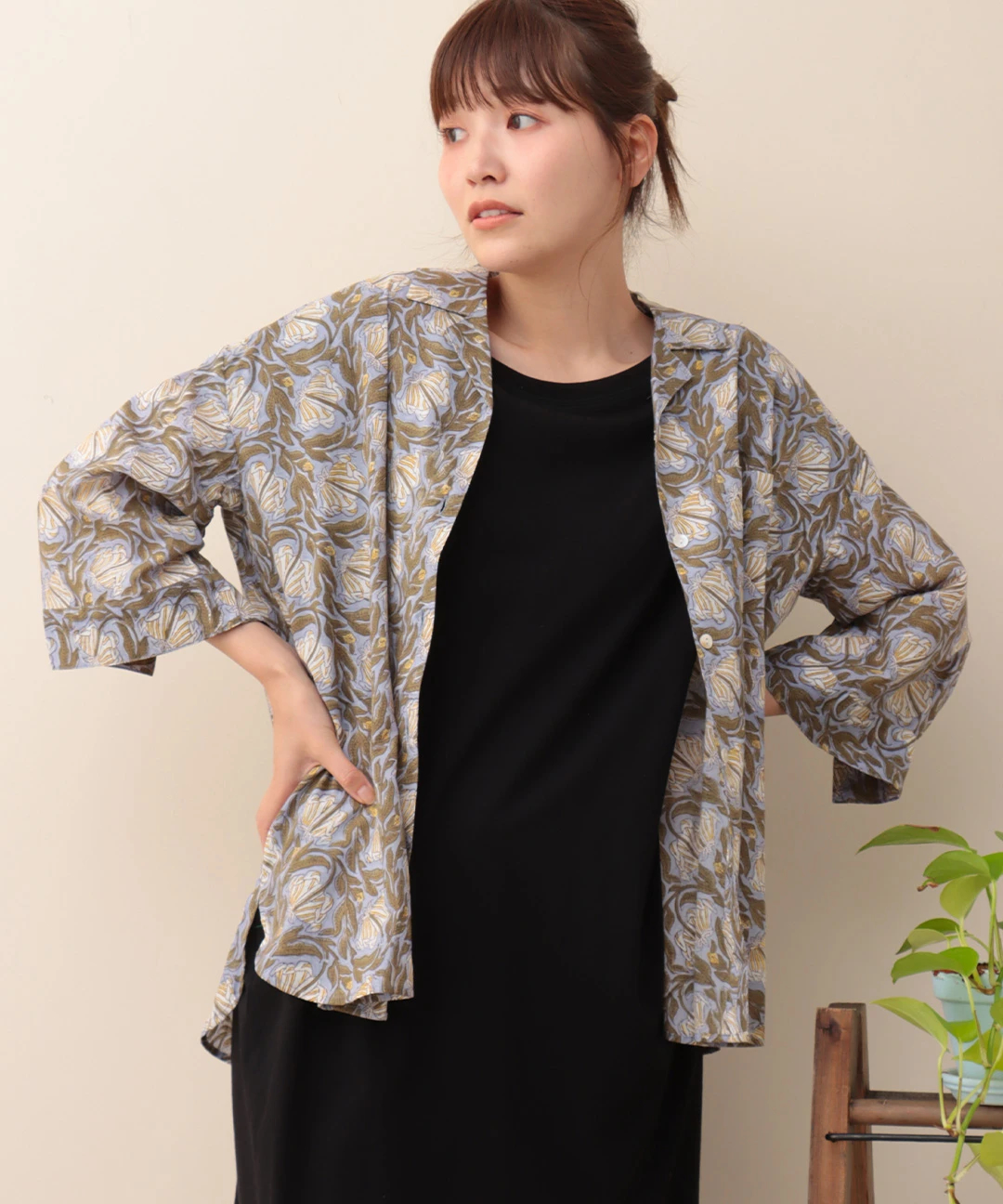 TMC 【Shanti Shanti】シャツ ディンティブロック Shanti Shanti ディンティブロックシャツ【WEB限定】 / シャツ
