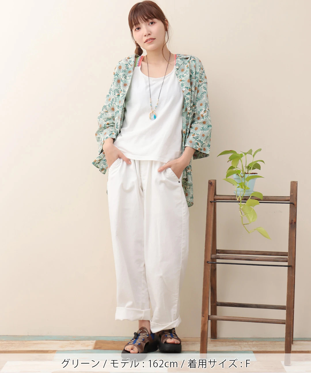 【新作】 shanti / シャツ ディンティブロック [メール便対象品] Shanti Shanti ディンティブロックシャツ【WEB限定】 / シャツ