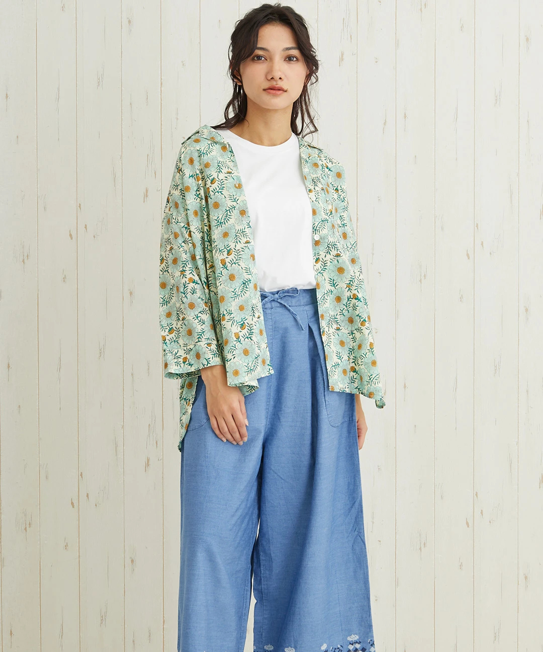 【新作】 shanti / シャツ ディンティブロック [メール便対象品] Shanti Shanti ディンティブロックシャツ【WEB限定】 / シャツ