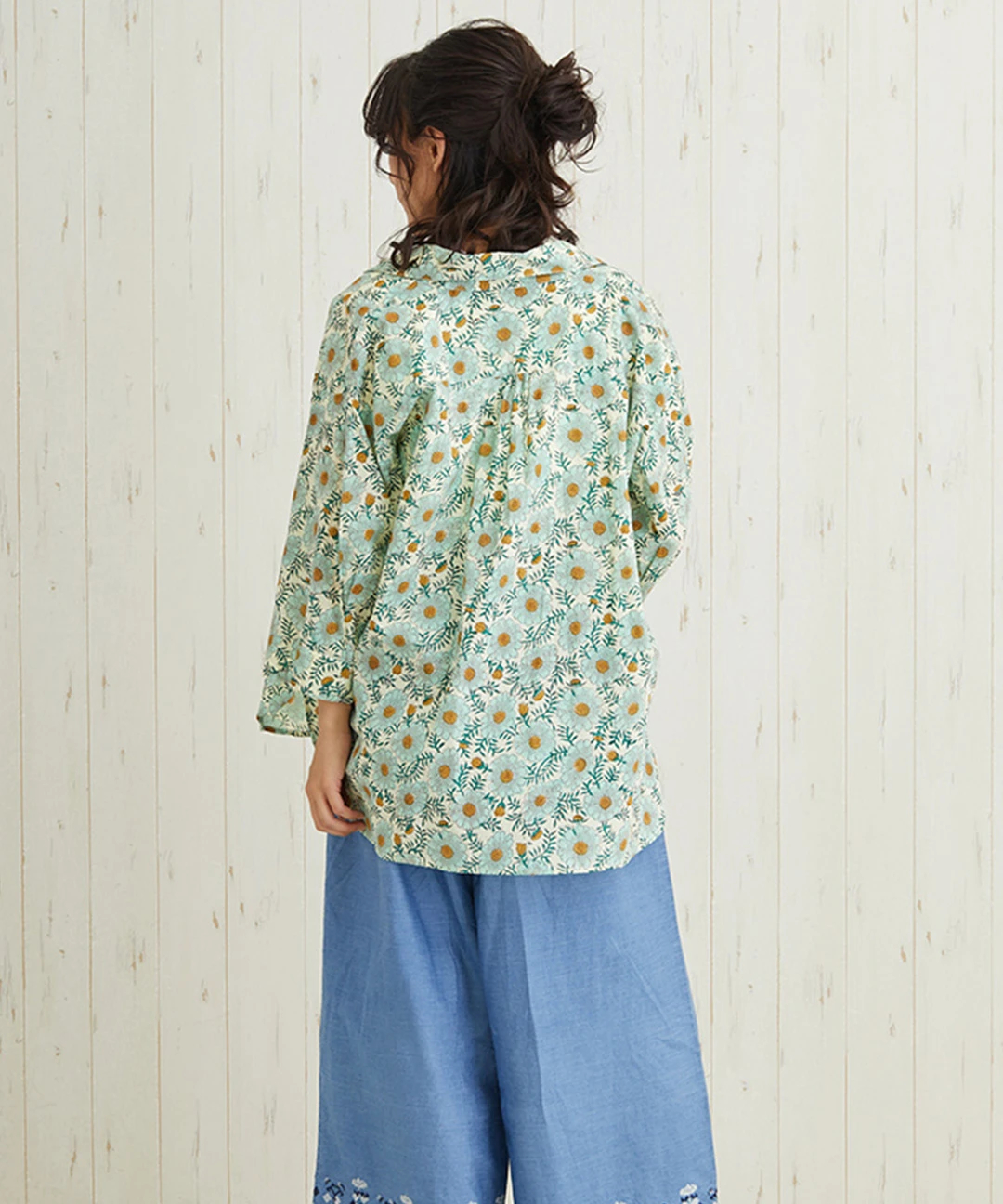 【新作】 shanti / シャツ ディンティブロック [メール便対象品] Shanti Shanti ディンティブロックシャツ【WEB限定】 / シャツ