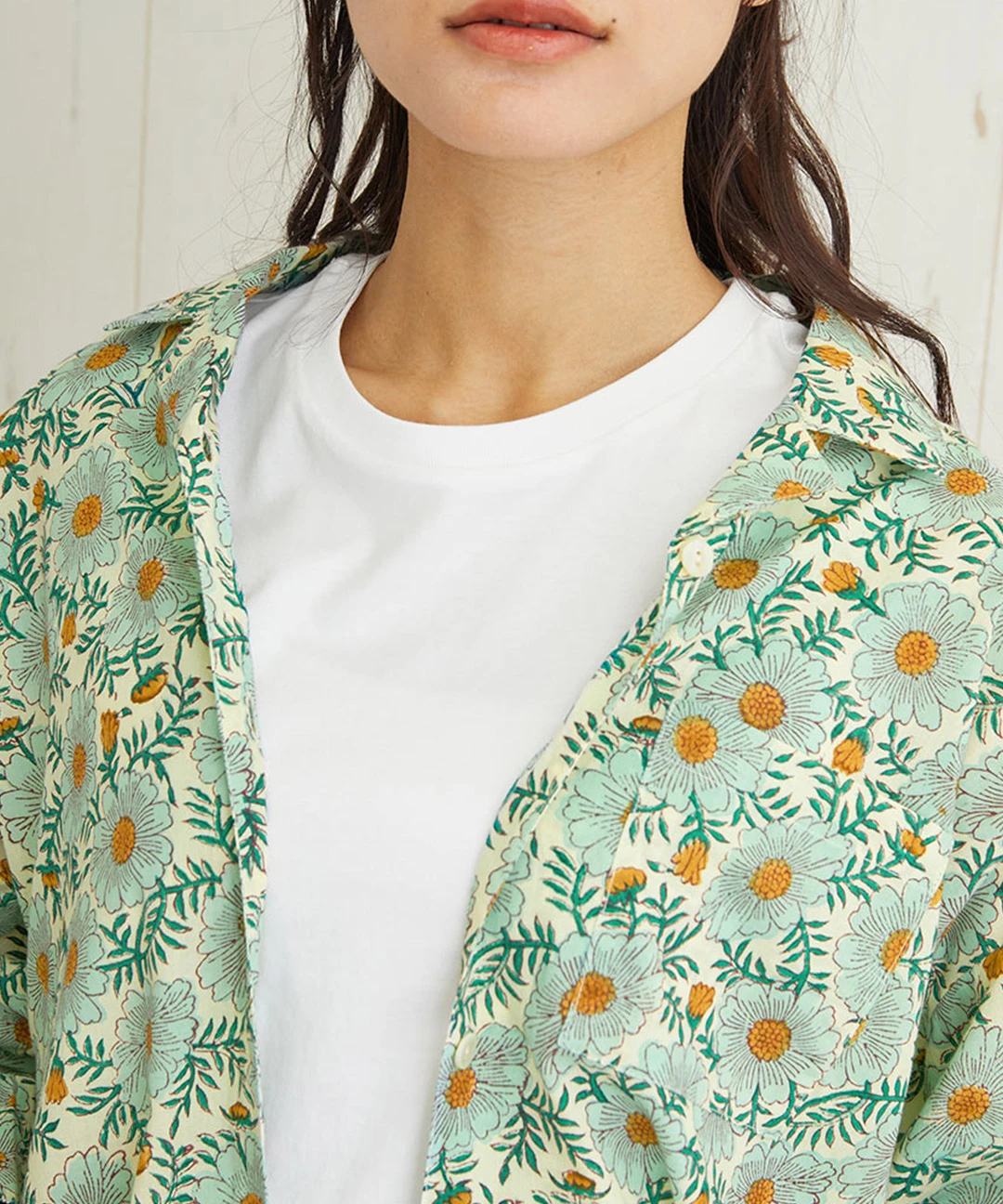 【新作】 shanti / シャツ ディンティブロック [メール便対象品] Shanti Shanti ディンティブロックシャツ【WEB限定】 / シャツ
