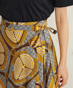 チチカカ |Shanti Shanti アフリカンプレーンラップスカート【WEB限定】