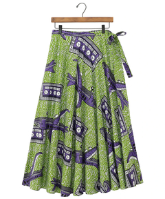 チチカカ |Shanti Shanti アフリカンプレーンラップスカート【WEB限定】