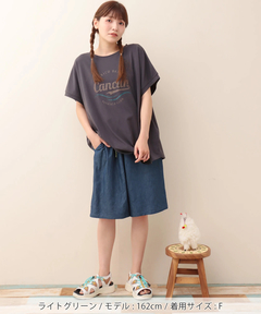 チチカカ |Shanti Shanti アフリカンデニムハーフパンツ【WEB限定】