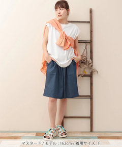 チチカカ |Shanti Shanti アフリカンデニムハーフパンツ【WEB限定】