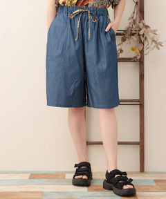 チチカカ |Shanti Shanti アフリカンデニムハーフパンツ【WEB限定】