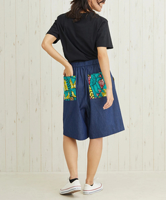 チチカカ |Shanti Shanti アフリカンデニムハーフパンツ【WEB限定】