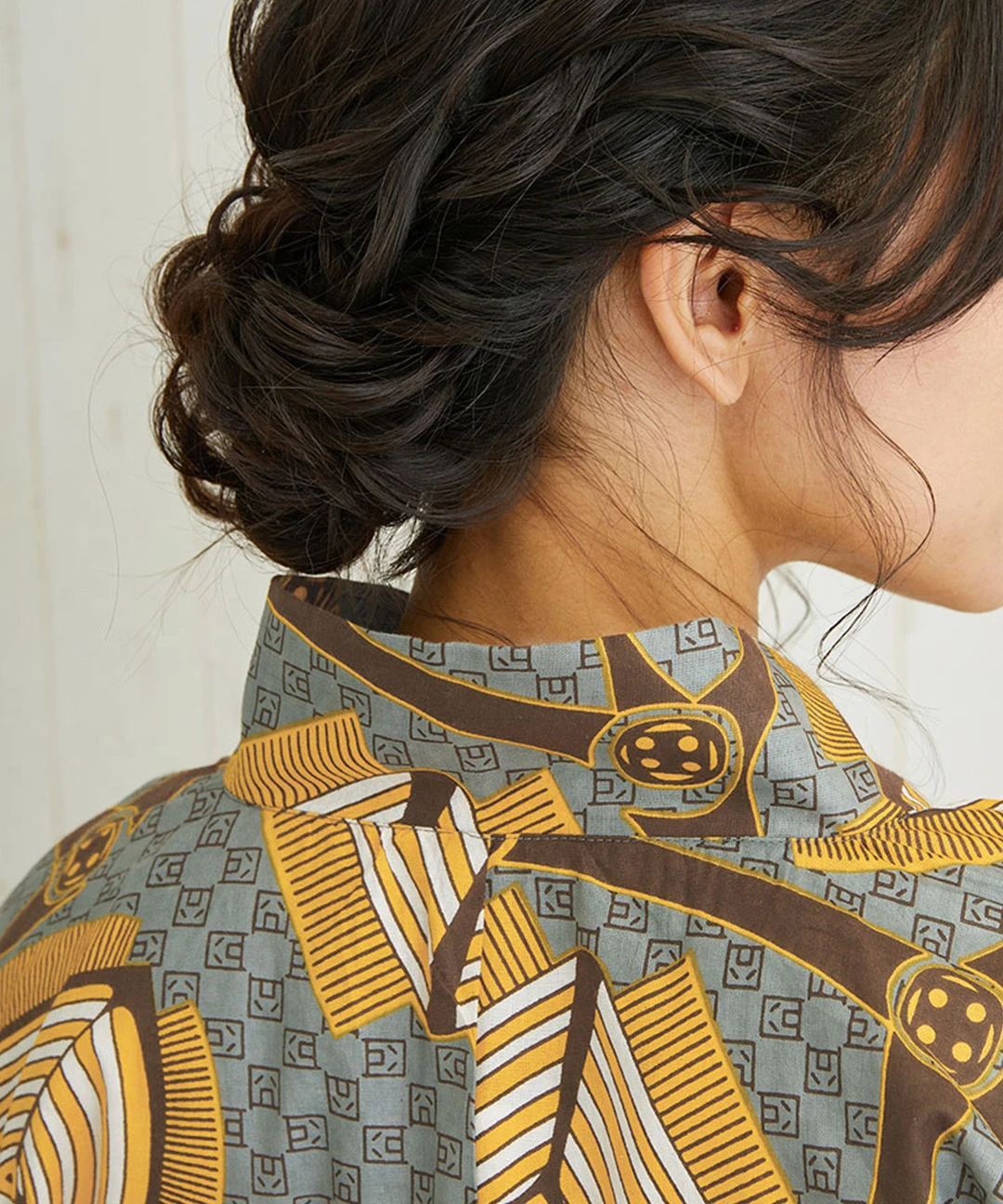 Shanti Shanti アフリカンプレーン浴衣セット【WEB限定