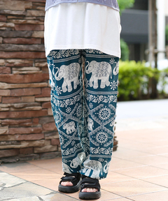 チチカカ |レーヨン総柄エスニックパンツ【WEB限定】