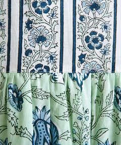 チチカカ |Shanti Shanti ブロックプリントディンティワンピース【WEB限定】