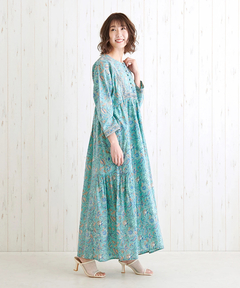 チチカカ |Shanti Shanti ブロックプリントディンティ ワンピース【WEB限定】