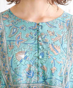 チチカカ |Shanti Shanti ブロックプリントディンティ ワンピース【WEB限定】